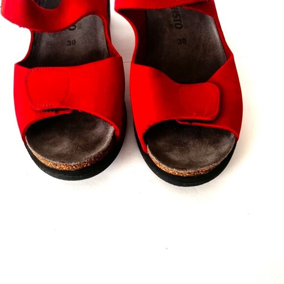 memphisto red slip on sandal - Picture 7 of 8